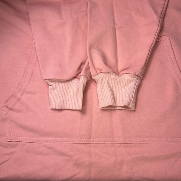 Skatie Womens Miley Hoodie Dress Pink Pockets Drawstring Long Sleeve XS New - Picture 8 of 11